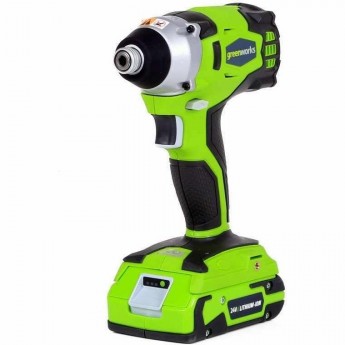 Аккумуляторная бесщёточная импульсная отвёртка GREENWORKS GD24ID G-24 24V Аккумуляторная бесщёточная импульсная отвёртка GREENWORKS GD24ID G-24 24V