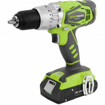 Аккумуляторная ударная дрель GREENWORKS G24CD G-24 24V Аккумуляторная ударная дрель GREENWORKS G24CD G-24 24V