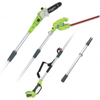 Аккумуляторный высоторез GREENWORKS G40PSH 2 в 1 кусторез-сучкорез 40V без АКБ и ЗУ Аккумуляторный высоторез GREENWORKS G40PSH 2 в 1 кусторез-сучкорез 40V без АКБ и ЗУ