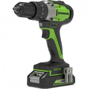 Дрель-шуруповерт аккумуляторная GREENWORKS GD24DD60K2 24V c 1хАКБ 2 Ач и ЗУ в кейсе Дрель-шуруповерт аккумуляторная GREENWORKS GD24DD60K2 24V c 1хАКБ 2 Ач и ЗУ в кейсе