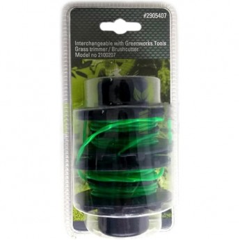 Комплект из двух катушек GREENWORKS с леской 2 мм для триммеров серии G-MAX 40V Комплект из двух катушек GREENWORKS с леской 2 мм для триммеров серии G-MAX 40V