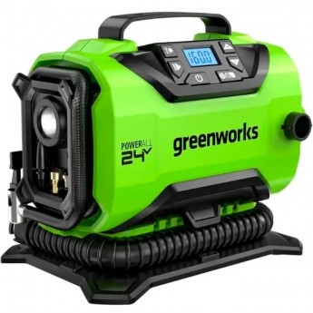 Компрессор аккумуляторный GREENWORKS ACG30124В (без АКБ и ЗУ) Компрессор аккумуляторный GREENWORKS ACG30124В (без АКБ и ЗУ)