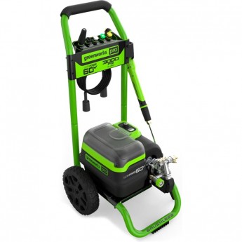 Мойка высокого давления аккумуляторная GREENWORKS GDPW60DP, 60V, 250 бар, бесщеточная, с портом на 2 АКБ Мойка высокого давления аккумуляторная GREENWORKS GDPW60DP, 60V, 250 бар, бесщеточная, с портом на 2 АКБ