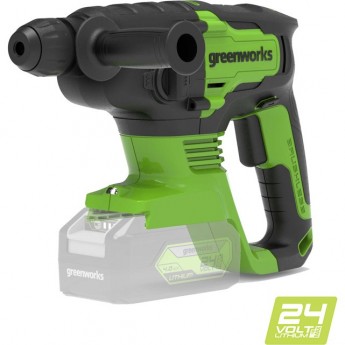 Перфоратор бесщеточный аккумуляторный GREENWORKS GD24SDS1 24V (1,2 Дж) c 2 Ач АКБ и ЗУ в сумке Перфоратор бесщеточный аккумуляторный GREENWORKS GD24SDS1 24V (1,2 Дж) c 2 Ач АКБ и ЗУ в сумке