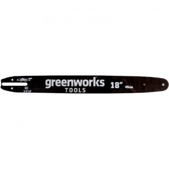 Стальная шина GREENWORKS 45 см для 220V 2000W цепной пилы 20037 Стальная шина GREENWORKS 45 см для 220V 2000W цепной пилы 20037