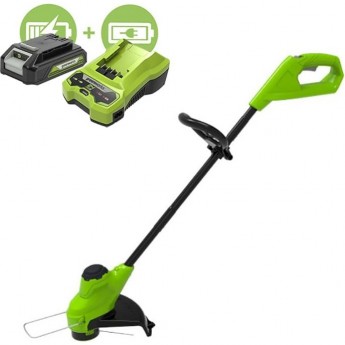 Триммер аккумуляторный GREENWORKS 24 V (25 см) с АКБ 2АЧ и ЗУ Триммер аккумуляторный GREENWORKS 24 V (25 см) с АКБ 2АЧ и ЗУ
